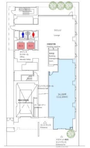 SD16ビル(旧 日総第16ビル)1F 間取り図