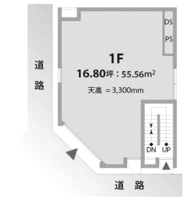 ランド六本木ビル1F 間取り図