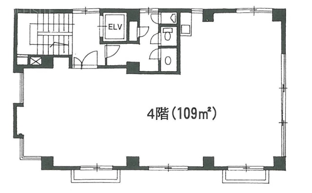 近代施設ビル4F 間取り図