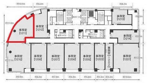 ワテラスアネックス1211 間取り図