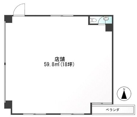 成増第5シャトレビル1F 間取り図