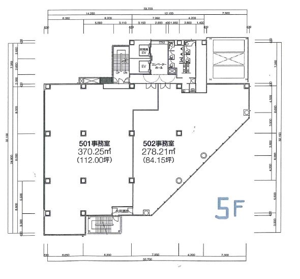 新四curumuビル501 間取り図