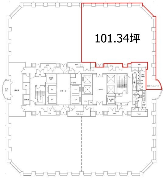 天王洲パークサイドビルA-2 間取り図