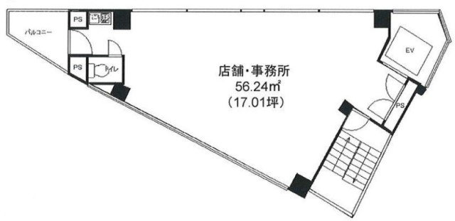 玉久(たまきゅう)ビル5F 間取り図