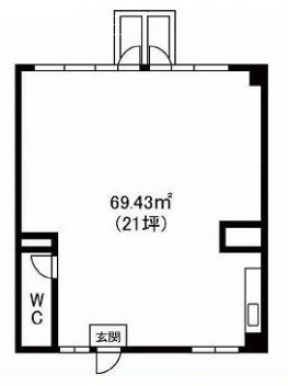 田辺コーポ203 間取り図