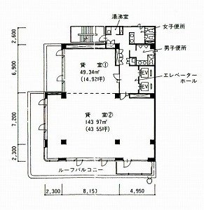 プライム水道橋ビル6F 間取り図