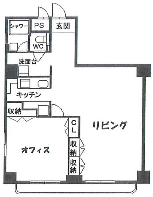 ニュー渋谷コーポラス801 間取り図