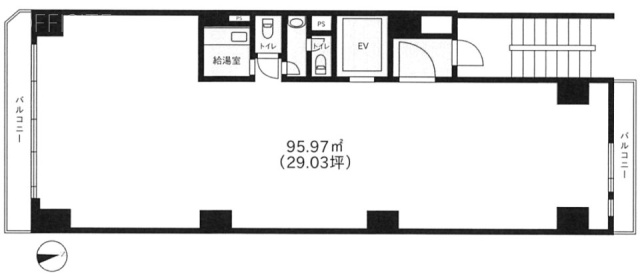 マスダビル6F 間取り図