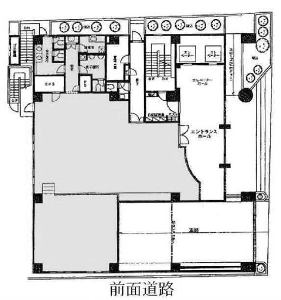 北海芝ビル1F 間取り図
