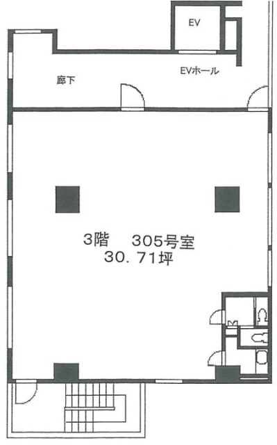 日本橋センチュリープラザ3F 間取り図