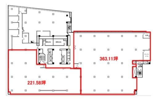 京セラ原宿ビル5F 間取り図