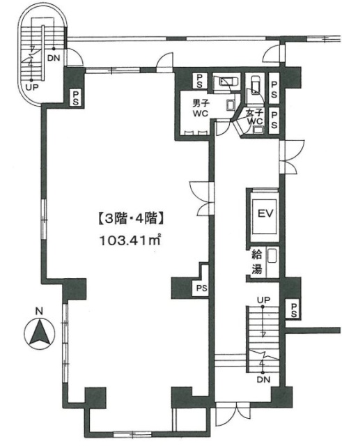 ユニオンビル西側 間取り図