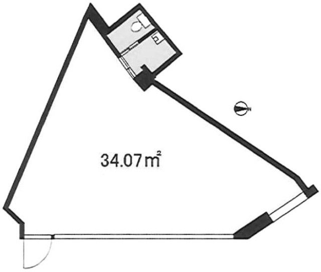 相澤ビル1F 間取り図