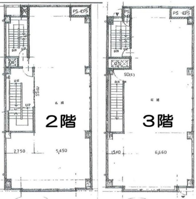 浅草ARM(雷門)ビル2F～3F 間取り図