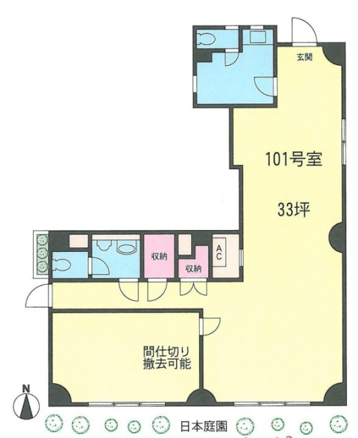 三番町中井ハウスビル101 間取り図