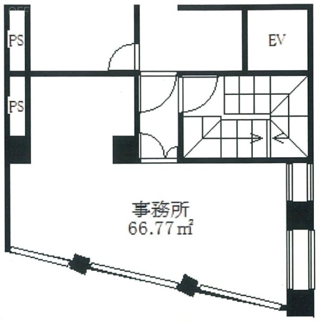 ササゲウェストビル7F 間取り図