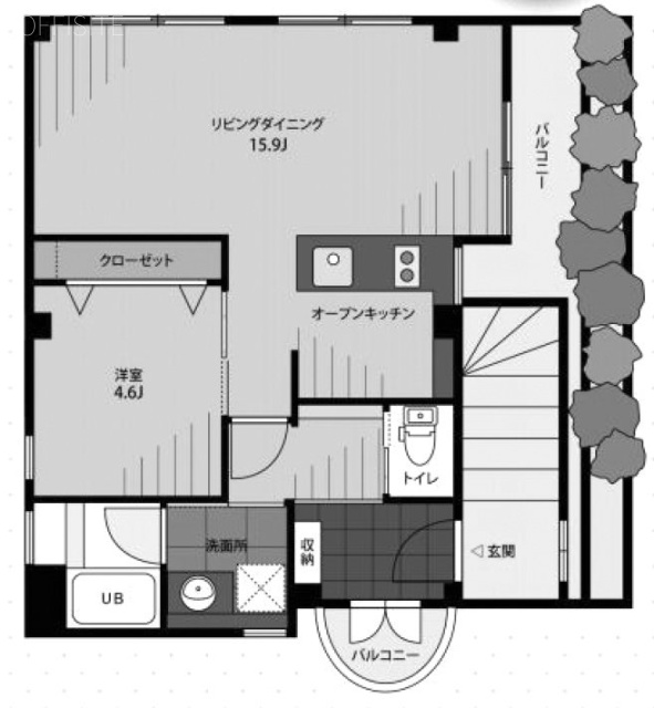 パンプアップ第2ビル301 間取り図