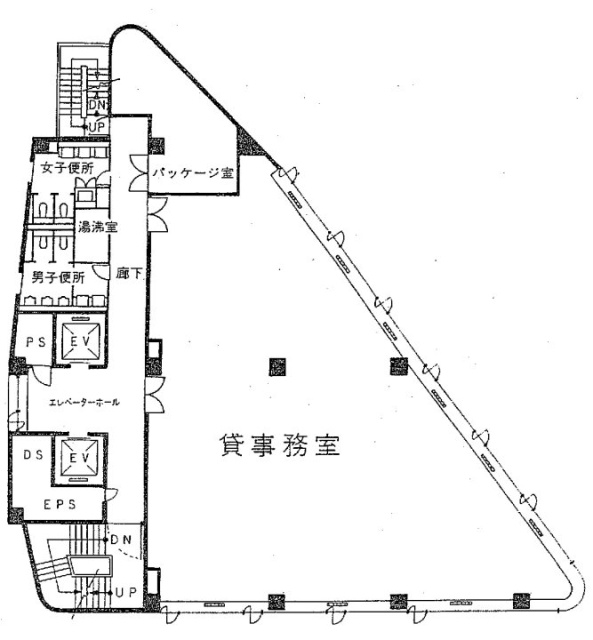 池之端日殖ビル9F 間取り図