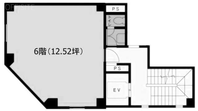 鳥森通りビル6F 間取り図