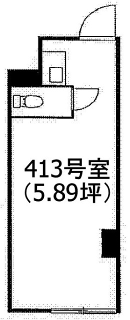 ワコーレ新宿第一ビル413 間取り図