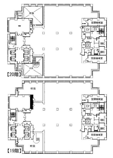スフィアタワー天王洲19F~20F 間取り図