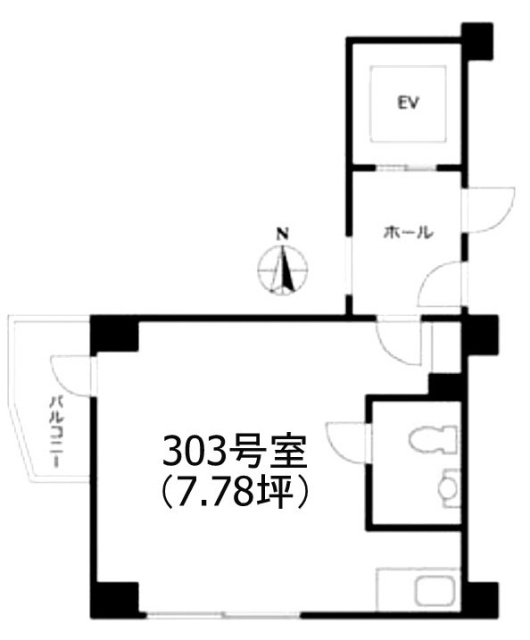 一番町フェニックスビル303 間取り図