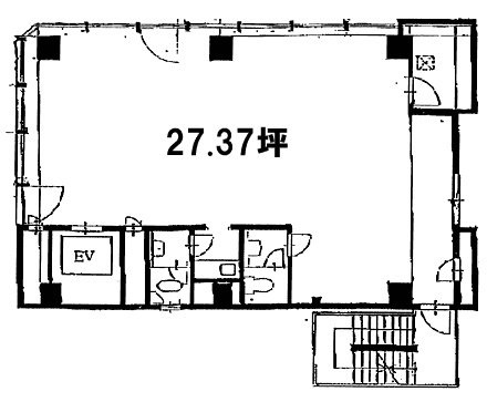 小鍛冶ビル5F 間取り図