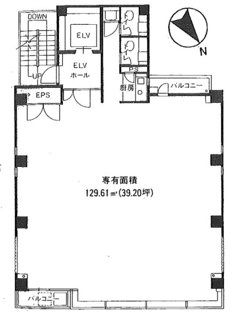 プロス西新橋ビル6F 間取り図