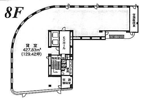 赤坂ノアビル8F 間取り図