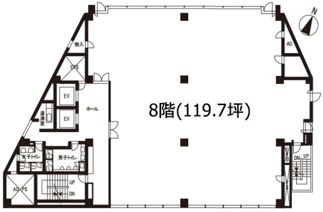 青葉台石橋ビル8F 間取り図