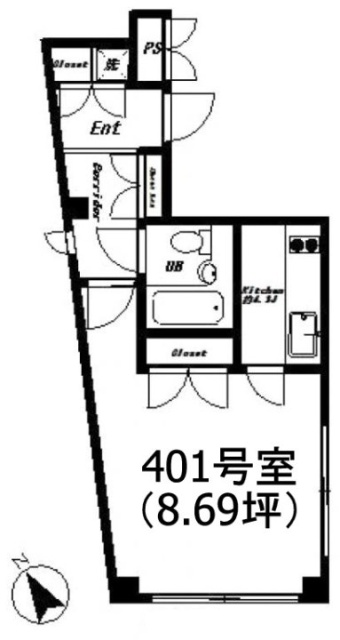 青葉台TDコート401 間取り図