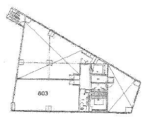 代々木駅前ビル803 間取り図