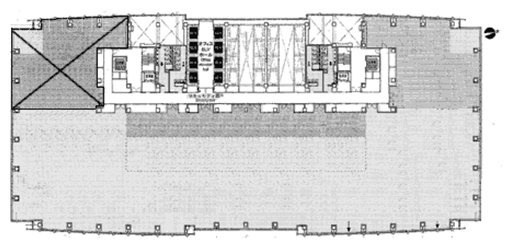 汐留ビル13F 間取り図