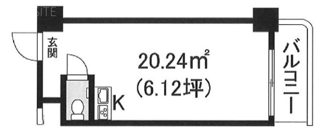 笹塚総榮ビル1013 間取り図