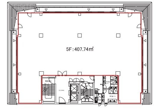 ジャコムビル5F 間取り図