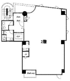 渋谷第2TYビル2F 間取り図