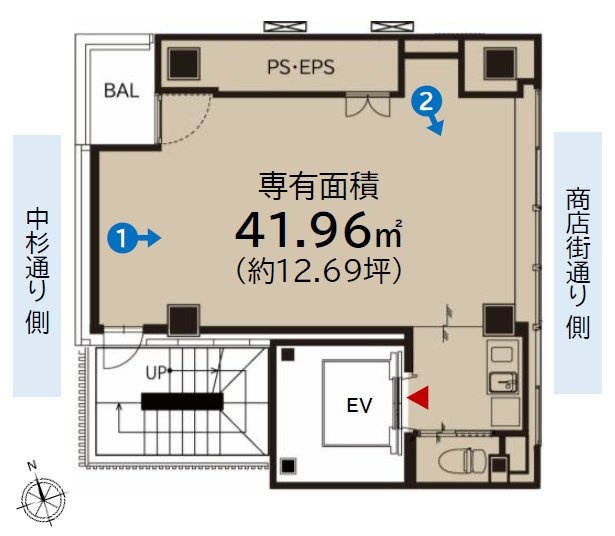 THE CITY 阿佐ヶ谷Ⅱ4F 間取り図