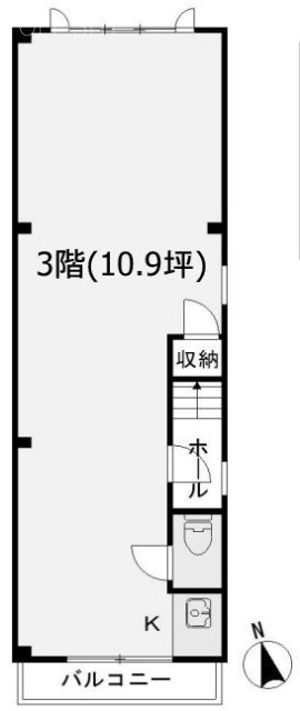 西永福駅前ビル3F 間取り図