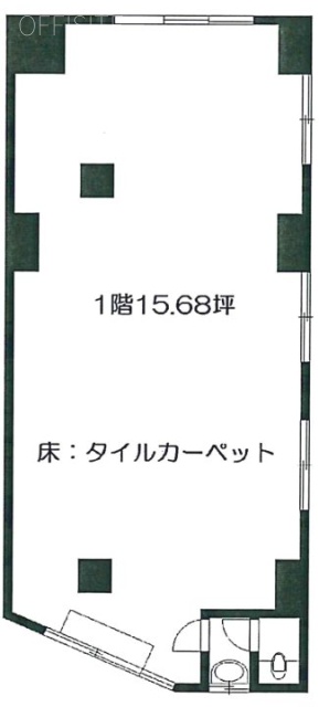 旗ノ台OKハイツビル1F 間取り図