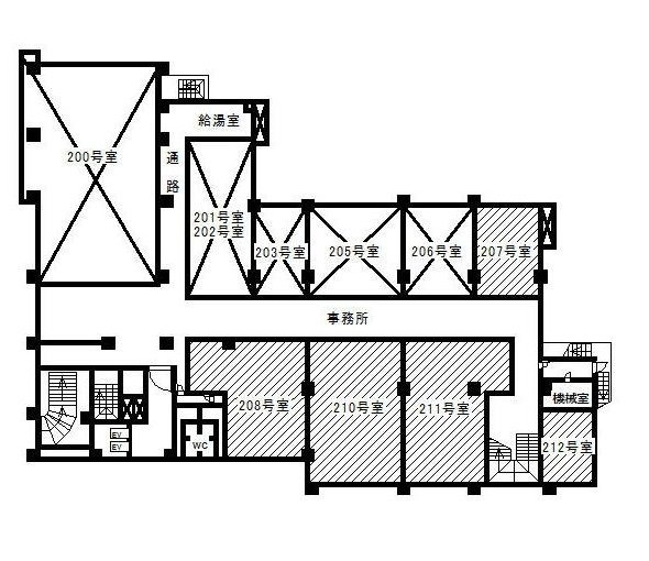 小豆沢ローズハイム207-212 間取り図