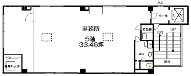 銀座サクラヤ第2ビル5F 間取り図