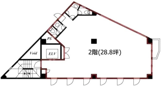 BNKビル2F 間取り図