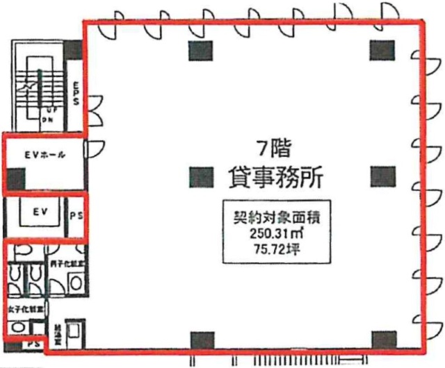 ユニゾ大井4丁目ビル7F 間取り図