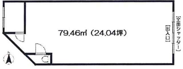 利膳(トシゼン)ビル1-A 間取り図