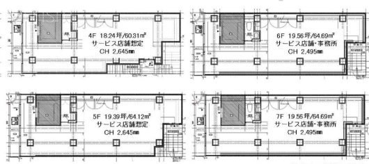 MASUnoSQUARE TACHIKAWA5F 間取り図