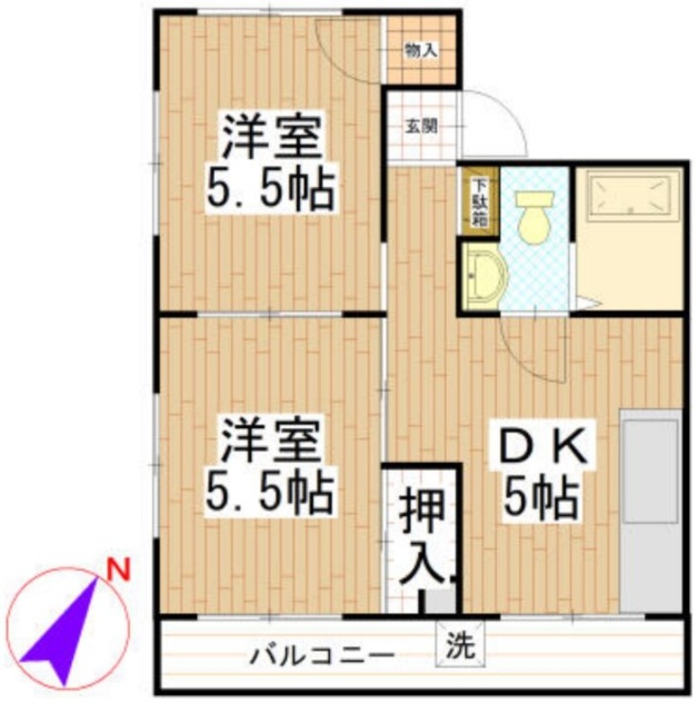 東ビル303 間取り図