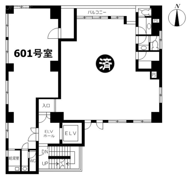 勝徳ビル601 間取り図