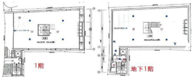 dot.jiyugaokaB1F～1F 間取り図