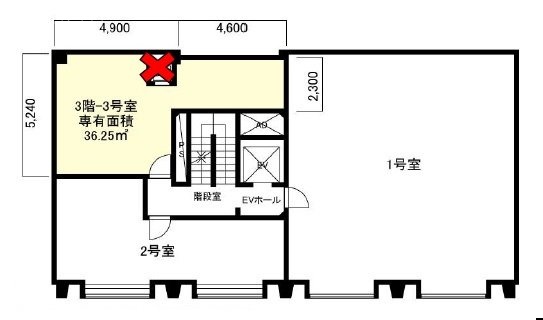 銀座出井ビル3F 間取り図
