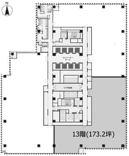 東急キャピトルタワーB 間取り図